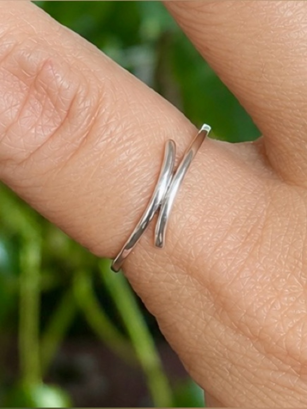Sterling silver dainty ring size 8 and 9